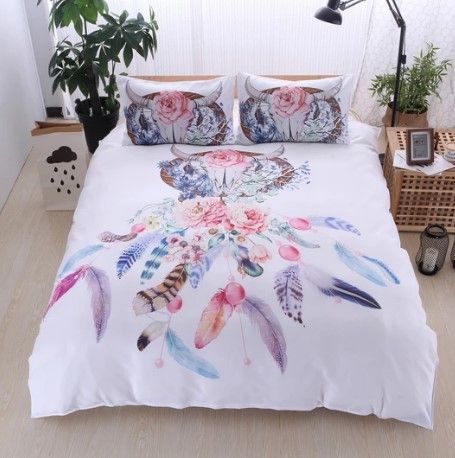 Buffalo Skull Bedding Set