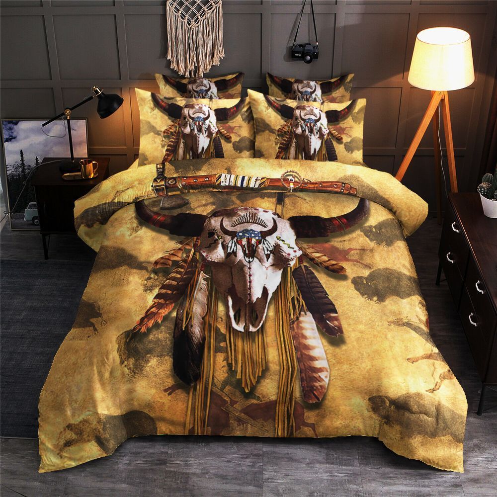Buffalo Skull Bedding Set