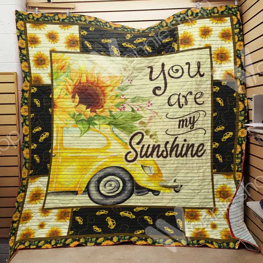 Bug Car Sunflower Quilt Blanket DHC06021264TD