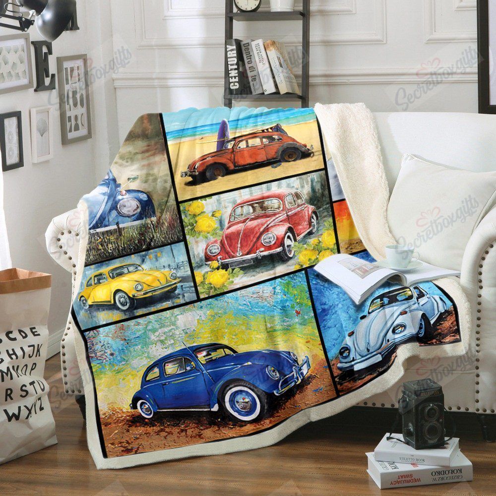 Bug Cars Fleece Blanket