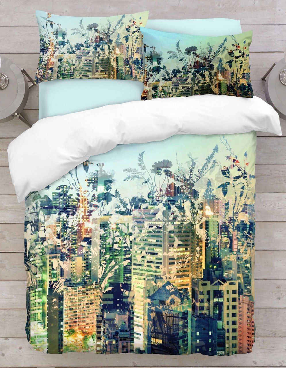 Building Painting Bedding Set