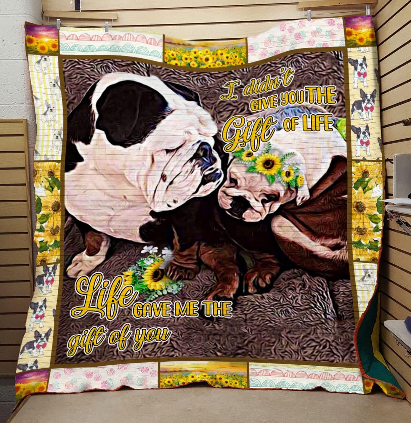 Bull Dog Downtown Man Quilt Blanket DHC31121641TD
