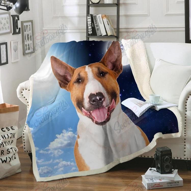Bull Terrier Fleece Blanket