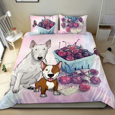 BULL TERRIER BEDDING CHERRY