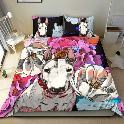 BULL TERRIER BEIGE Bedding Set