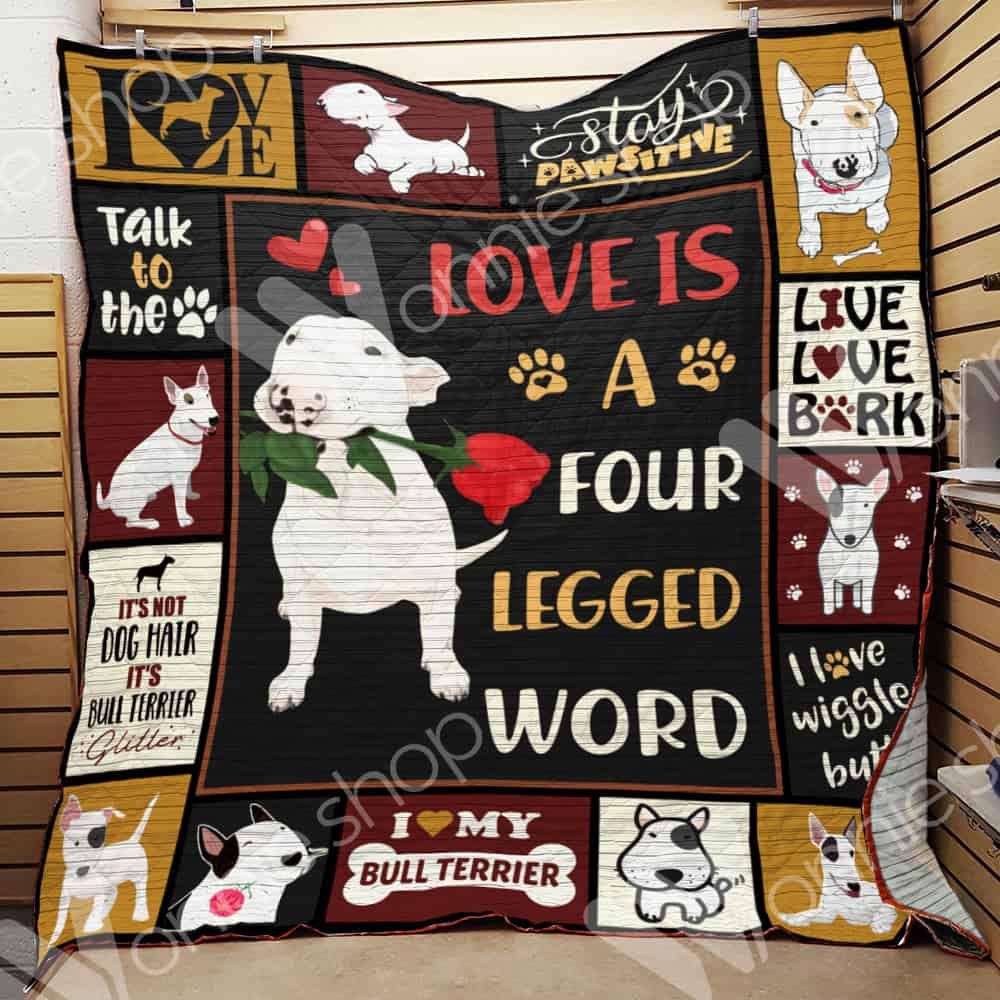 Bull Terrier Dog Quilt Blanket DHC0102848TD
