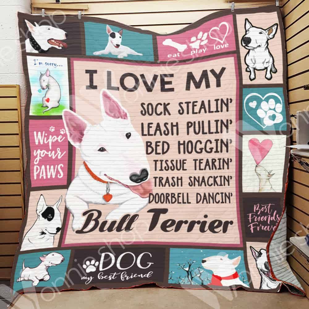 Bull Terrier Dog Quilt Blanket DHC0102922TD