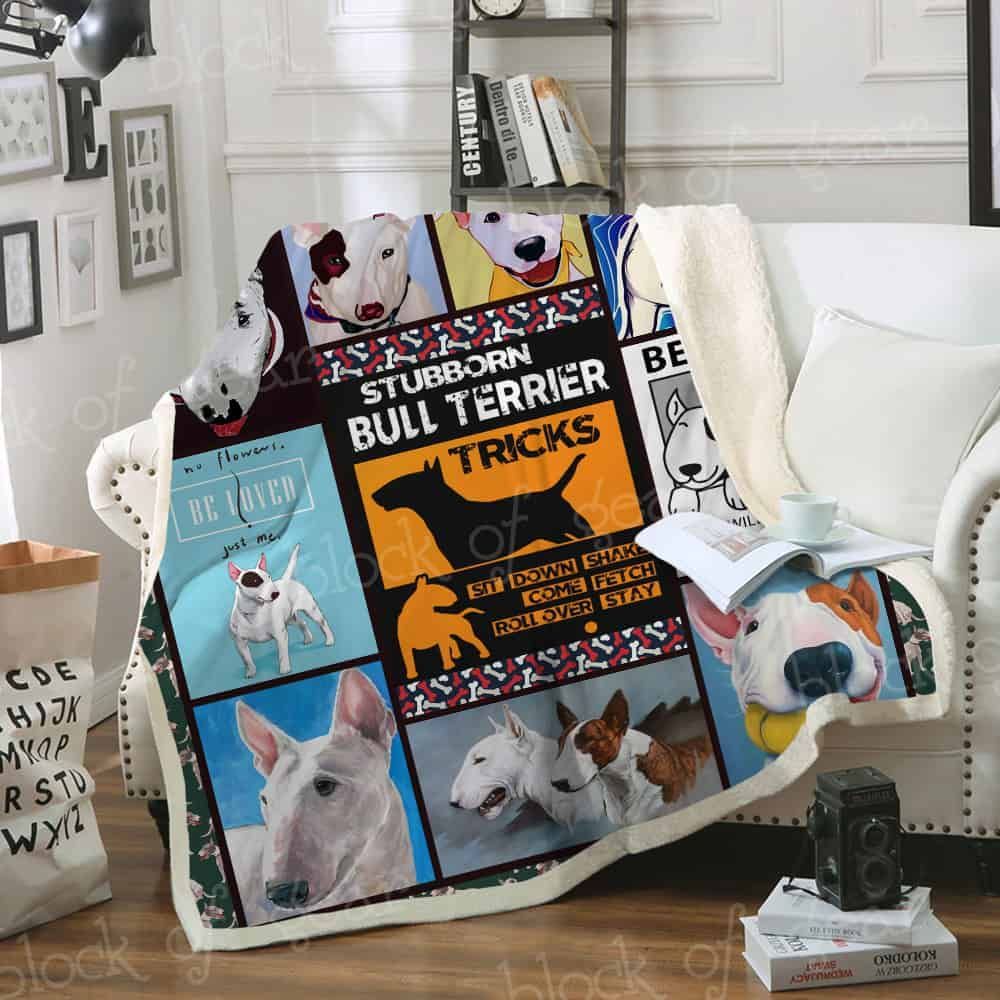 Bull Terrier Fleece Blanket