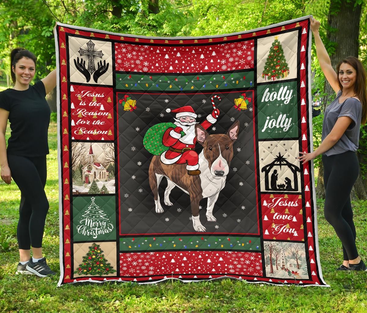 Bull Terrier Quilt Blanket DHC13123755VT