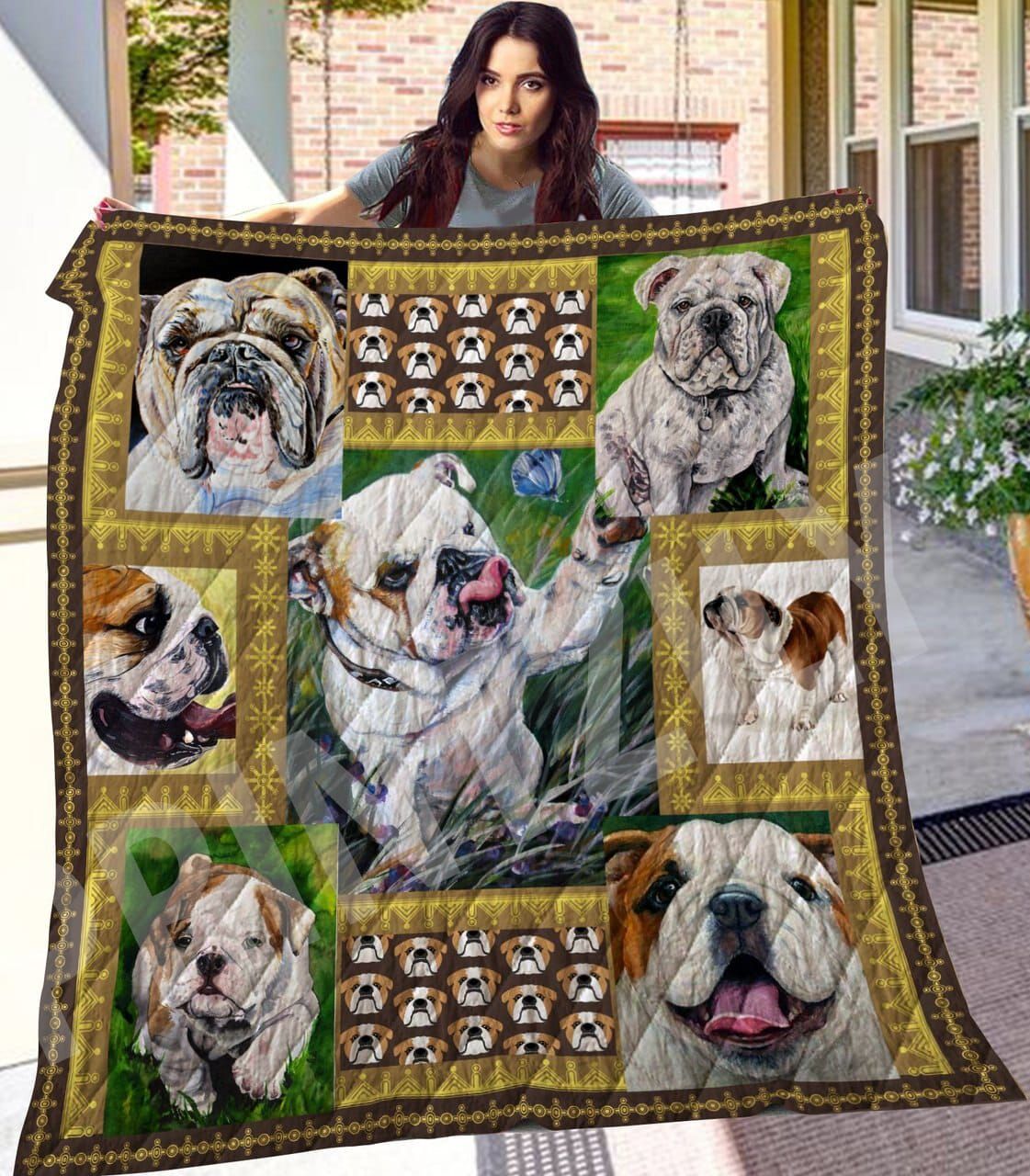Bulldog A Big Gift Quilt Blanket DHC0201201015TD