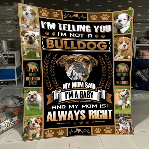 Bulldog Baby Quilt Blanket DHC150120571TD
