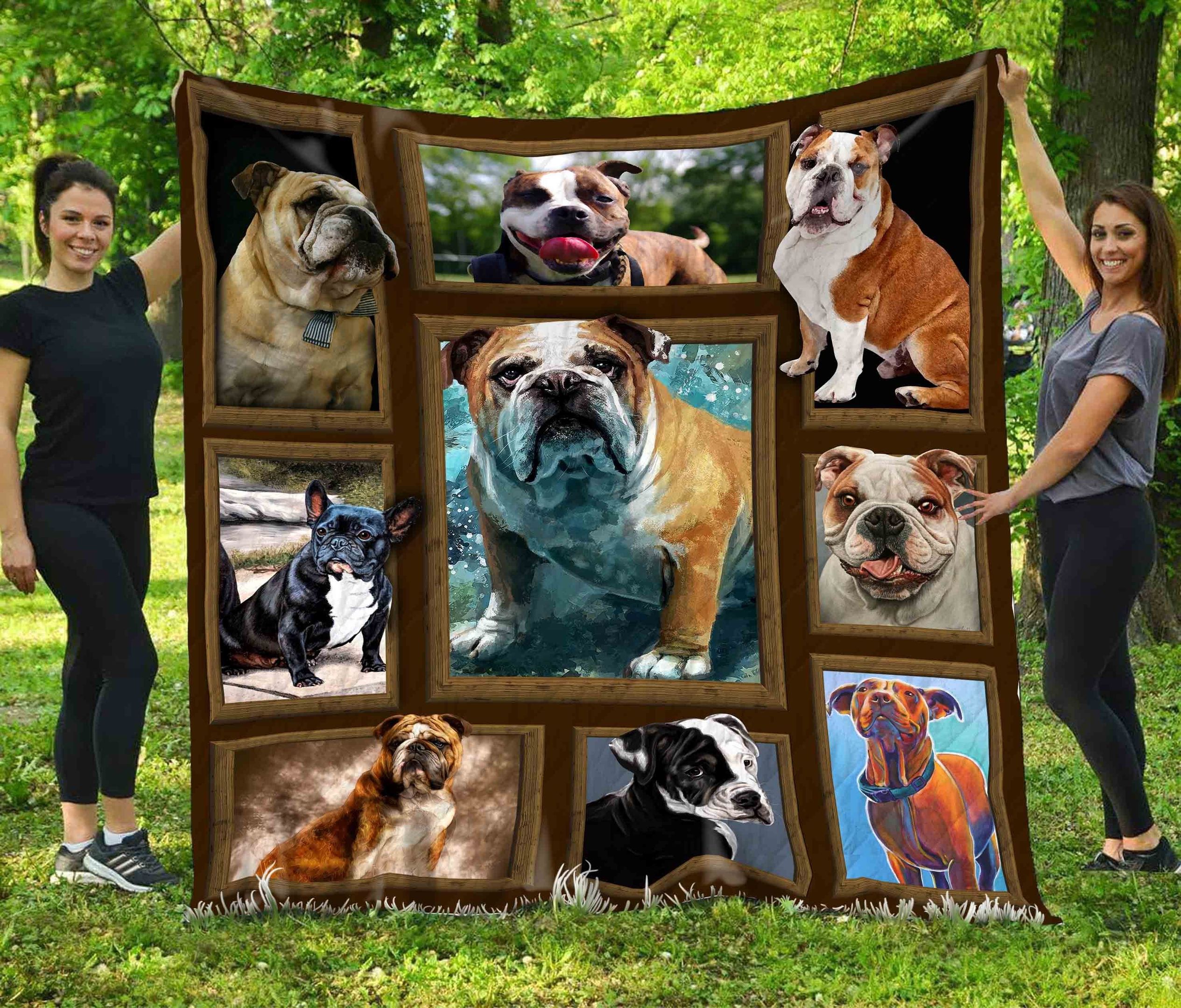 Bulldog Big Baby Quilt Blanket DHC020120342TD