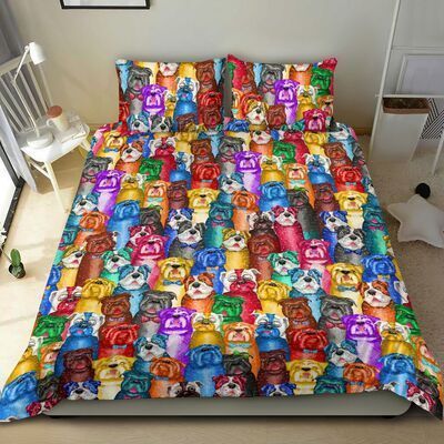 BULLDOG BLACK Bedding Set