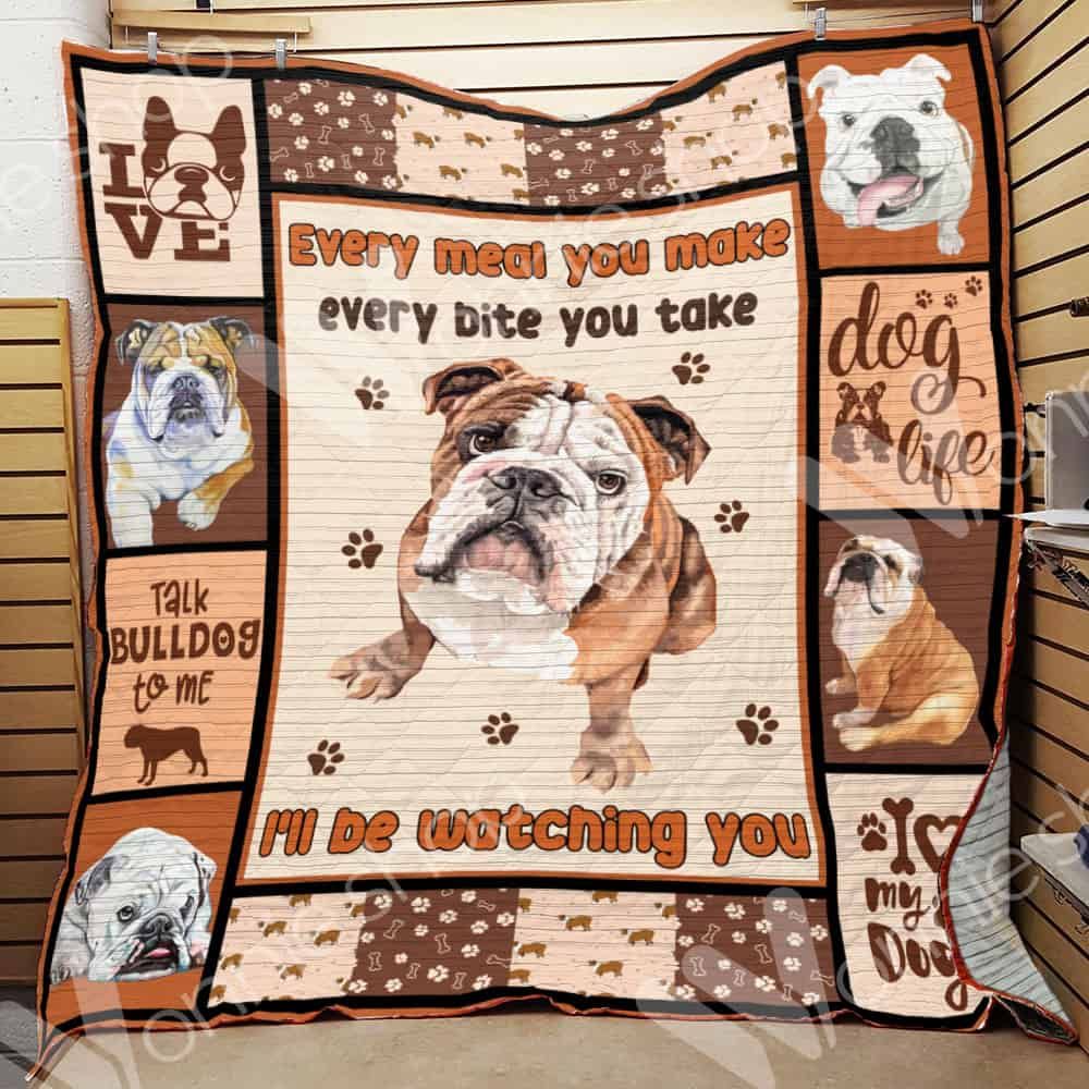 Bulldog Blanket LNT1012070 Quilt Blanket