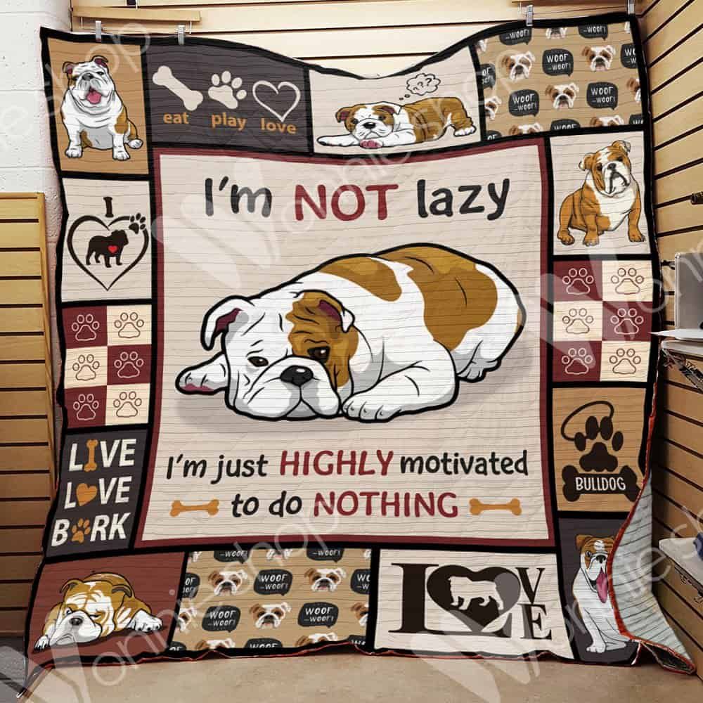 Bulldog Blanket LNT1012112 Quilt Blanket