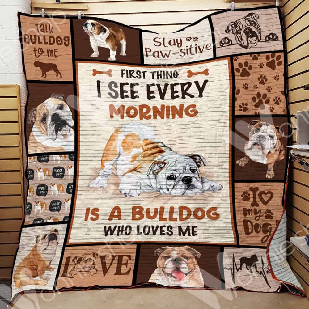 Bulldog Blanket LNT1512014 Quilt Blanket