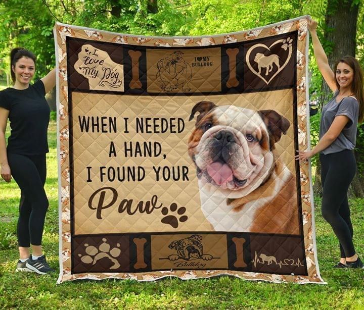Bulldog Bulldog Paws Quilt Blanket DHC31121015TD
