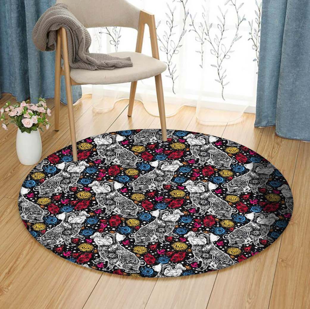 Bulldog Round Carpet