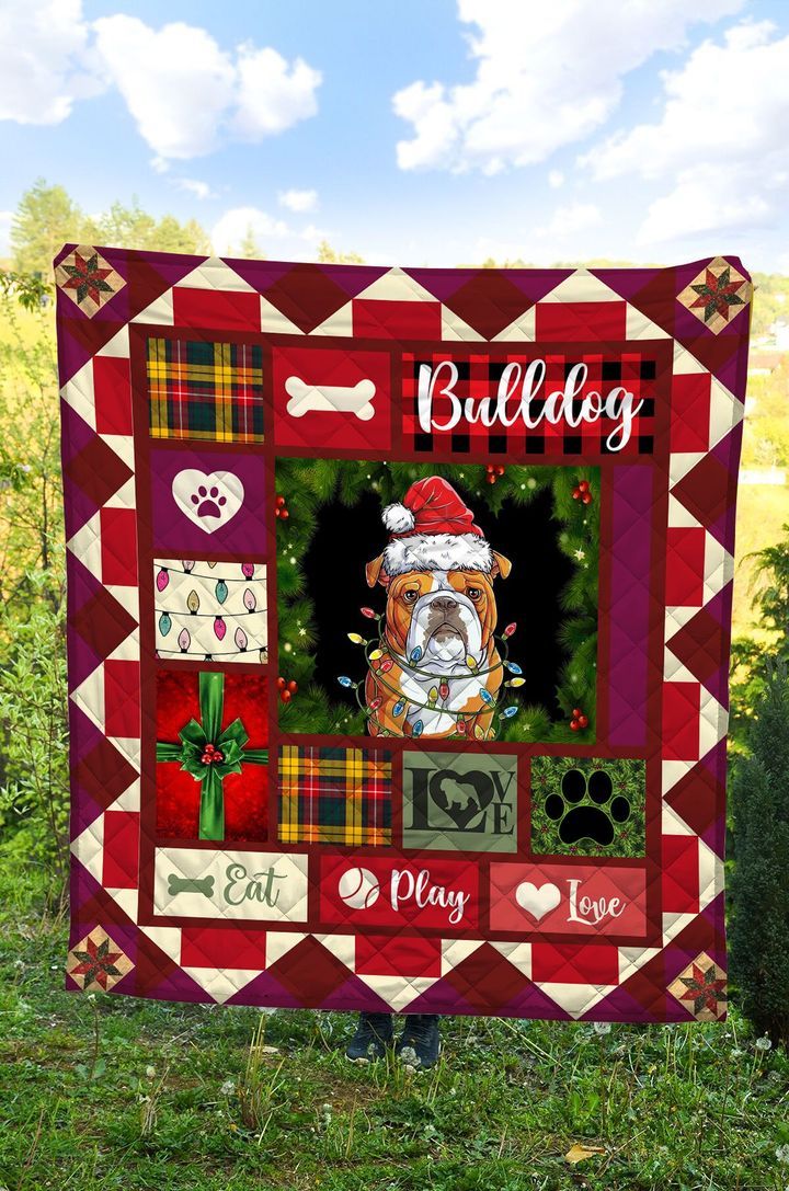 Bulldog Christmas DTC2311804 Quilt Blanket