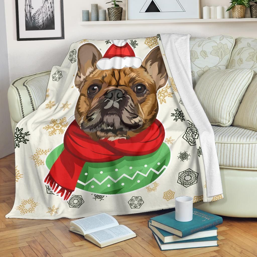 Bulldog Sherpa Fleece Blanket