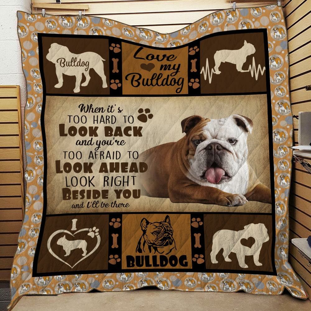 Bulldog Cute KC2509234CL Quilt Blanket