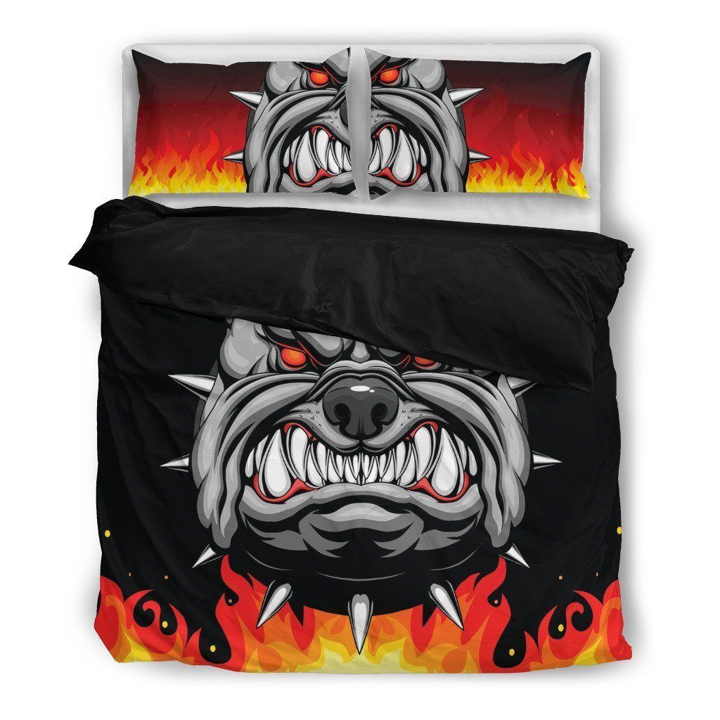 Bulldog Hero Dog Themed Bedding Set