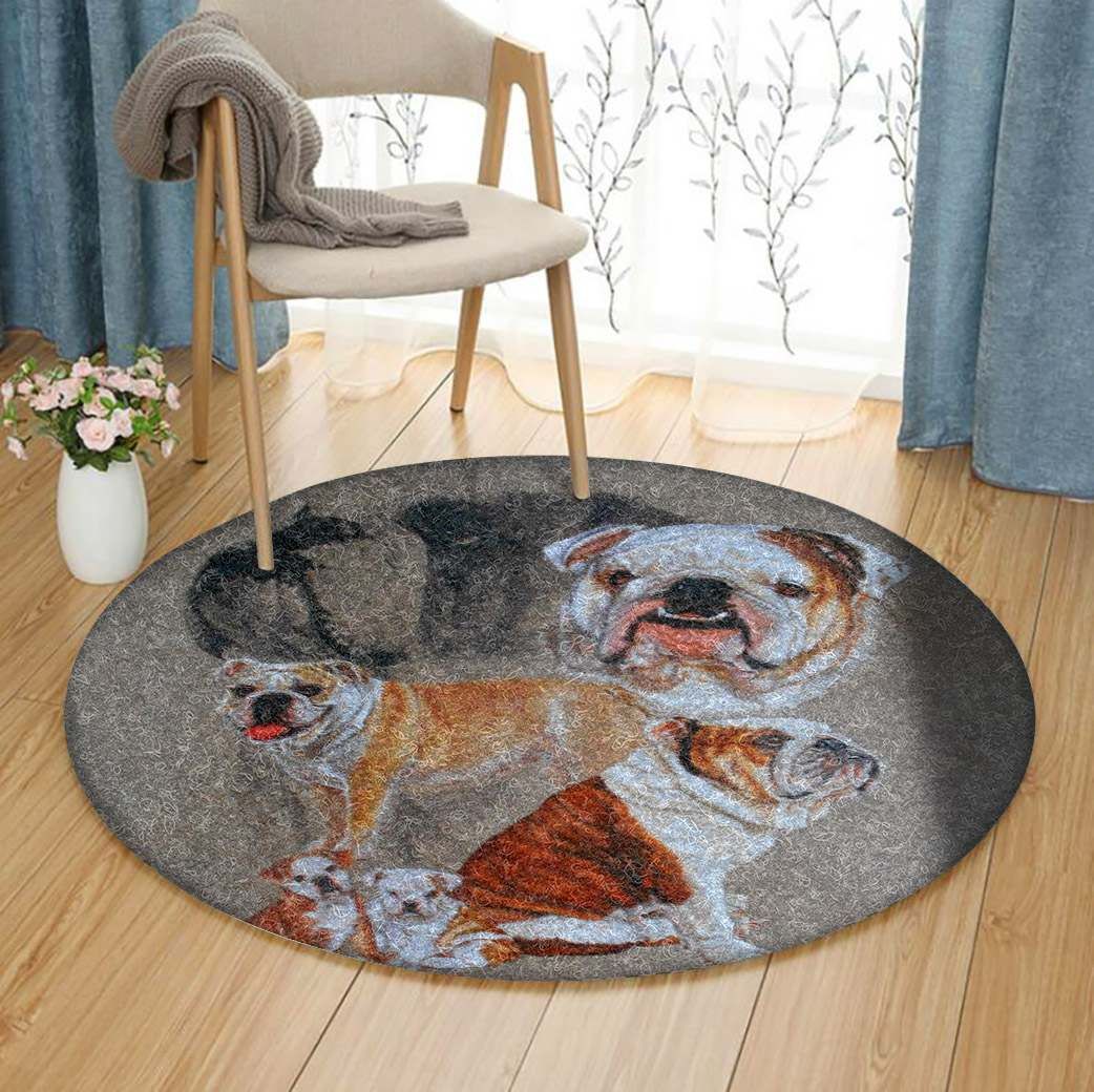 Bulldog Round Carpet