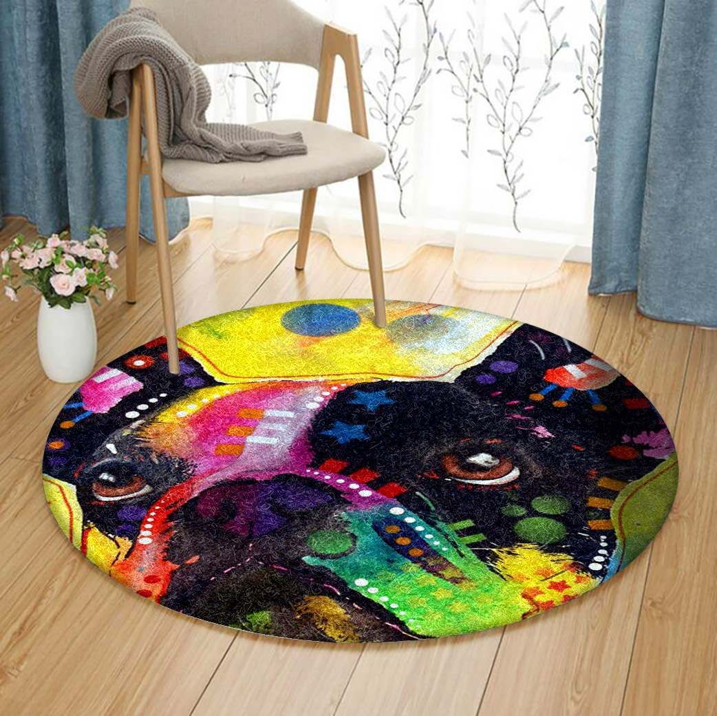 Bulldog Round Carpet