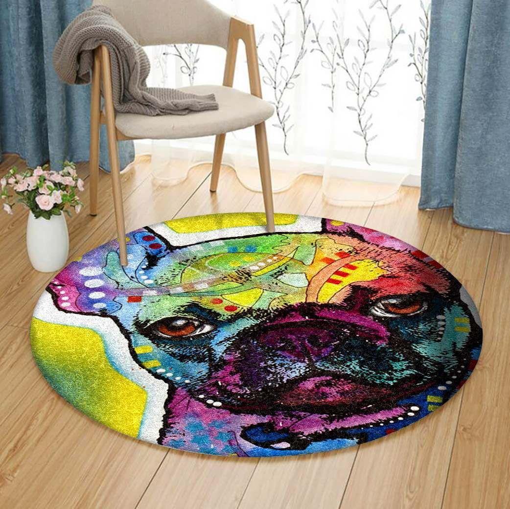 Bulldog Round Carpet