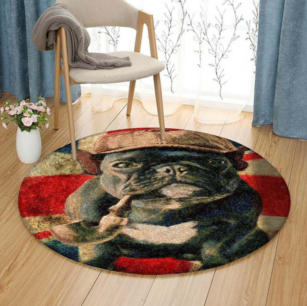 Bulldog Round Carpet