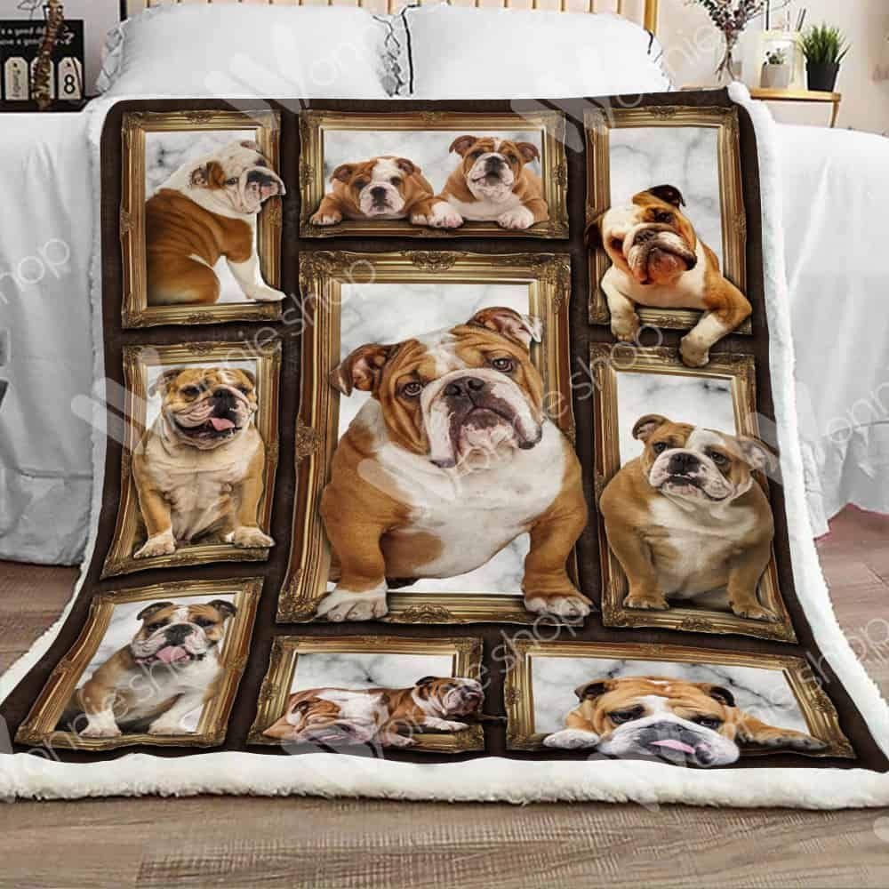 Bulldog Fleece Blanket