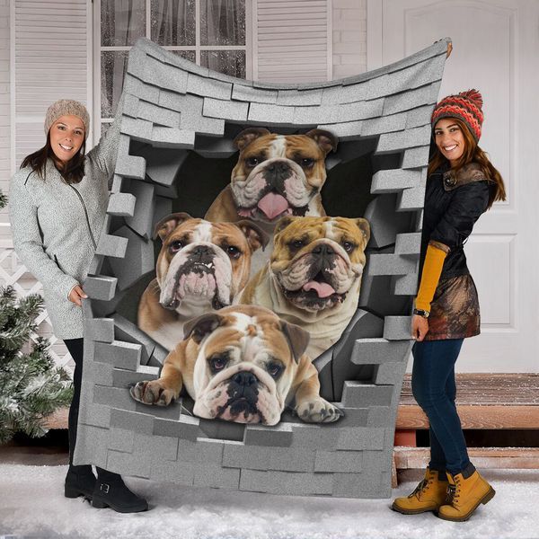 Bulldog Love Quilt Blanket DHC150120611TD