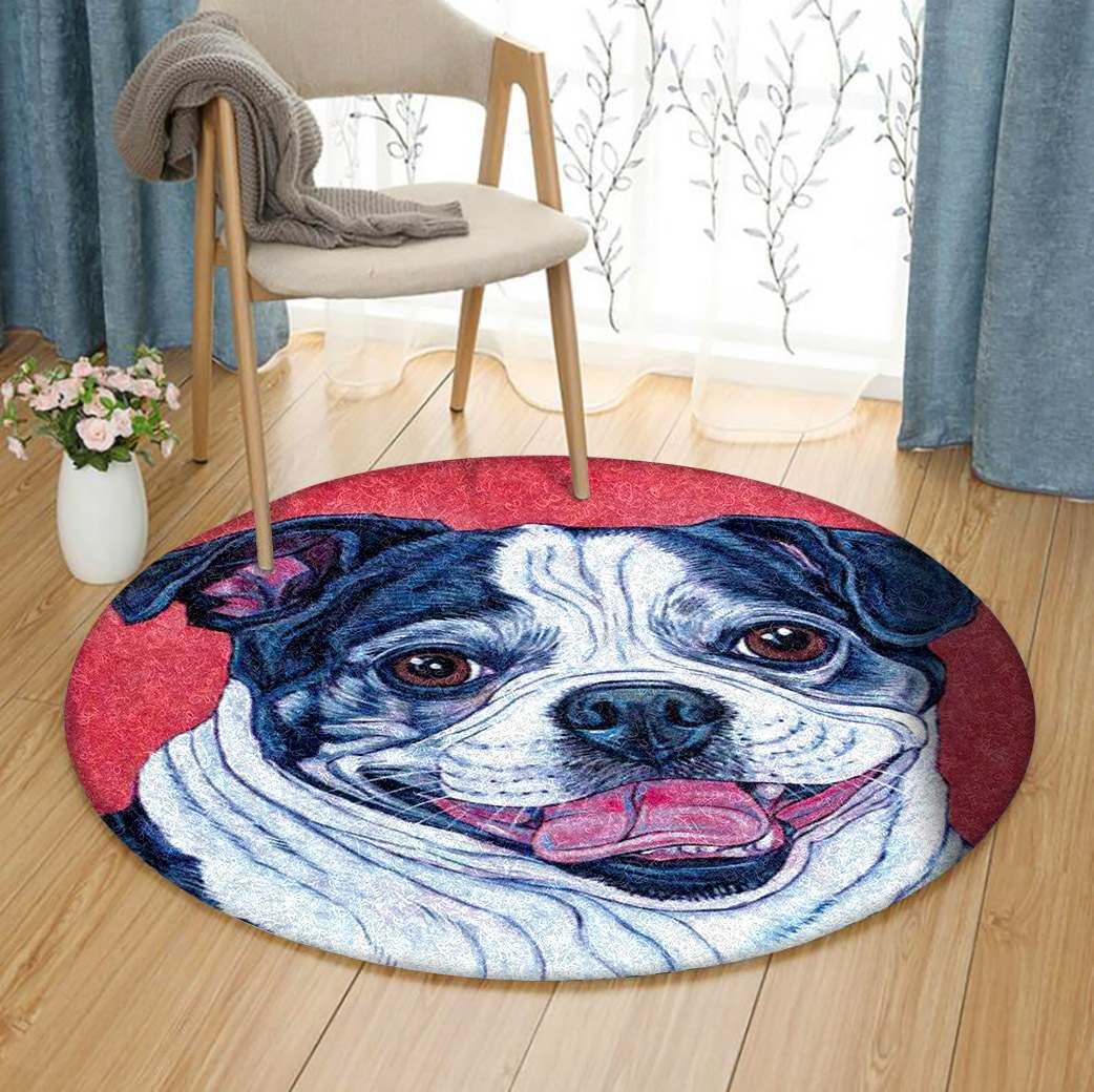 Bulldog Round Carpet