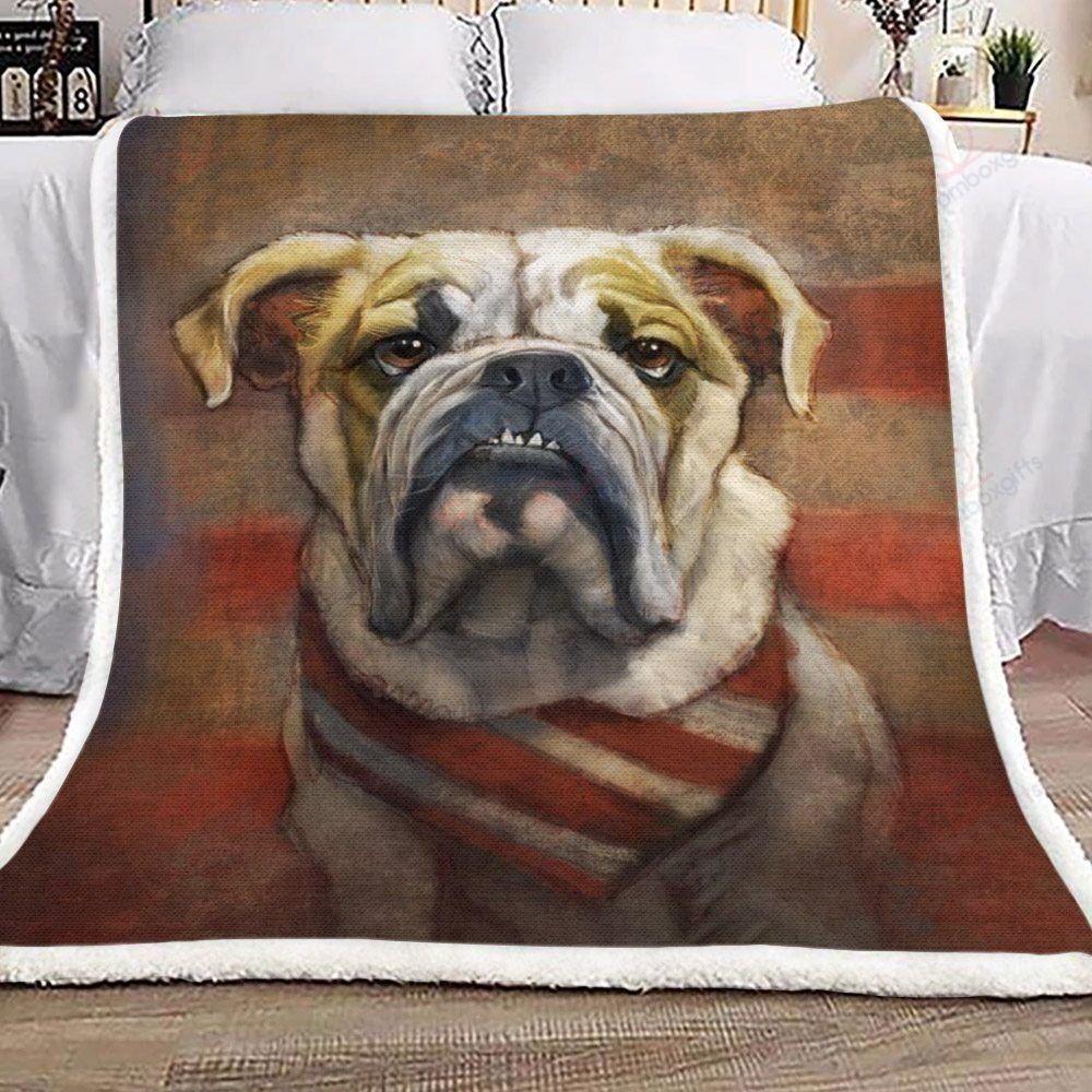 Bulldog Fleece Blanket