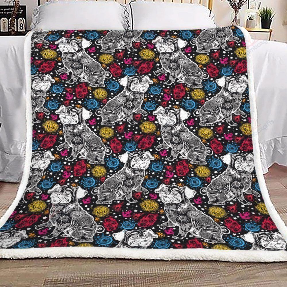 Bulldog Fleece Blanket