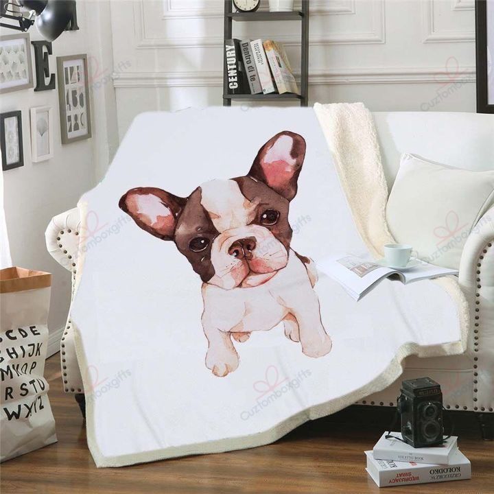 Bulldog Fleece Blanket