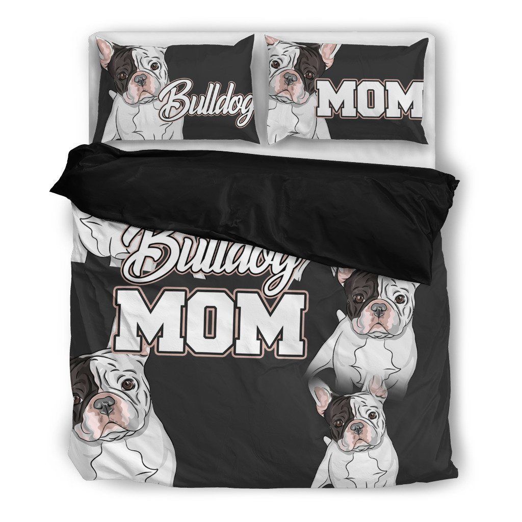 Bulldog Mom Dog Themed Bedding Set