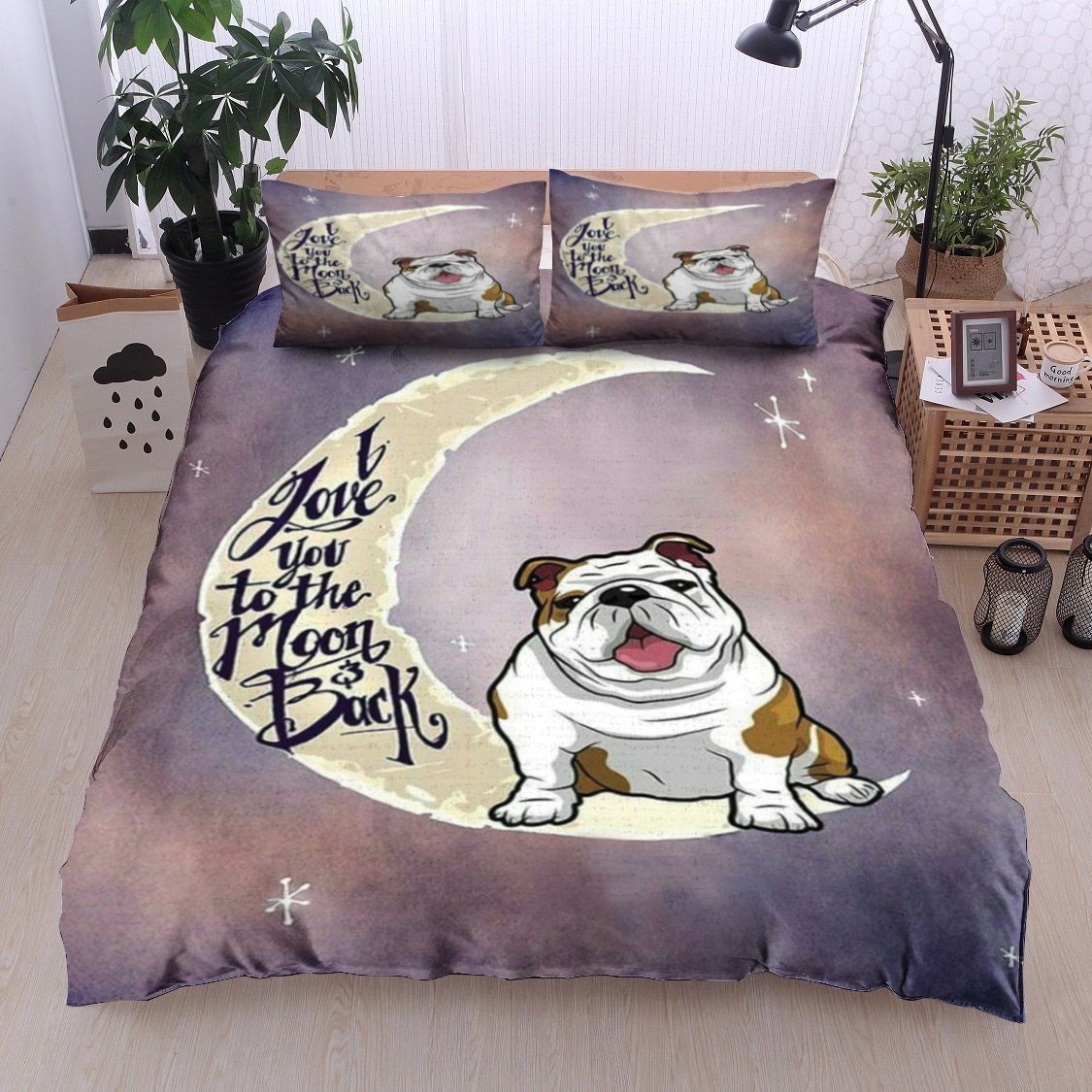 Bulldog Moon Bedding Set