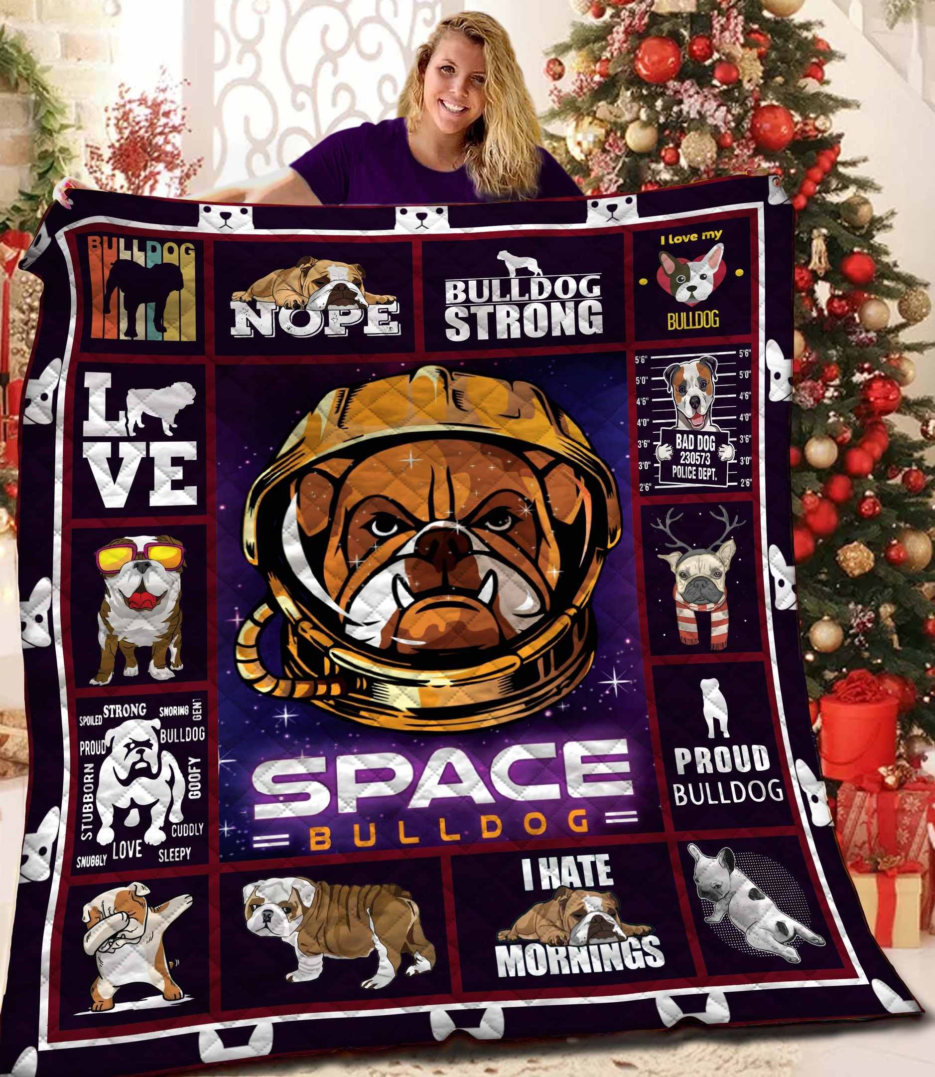 Bulldog Quilt Blanket BBB071119SM