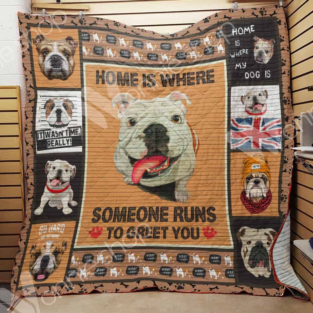 Bulldog Quilt Blanket DHC1002553TD