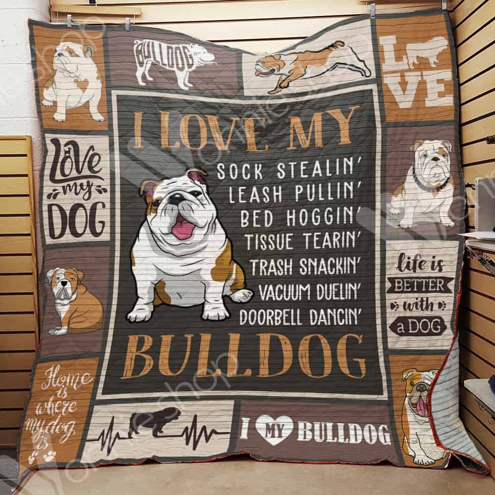 Bulldog Quilt Blanket DHC1002663TD