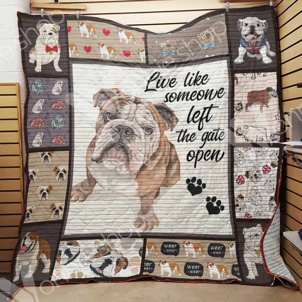 Bulldog Quilt Blanket DHC1002732TD