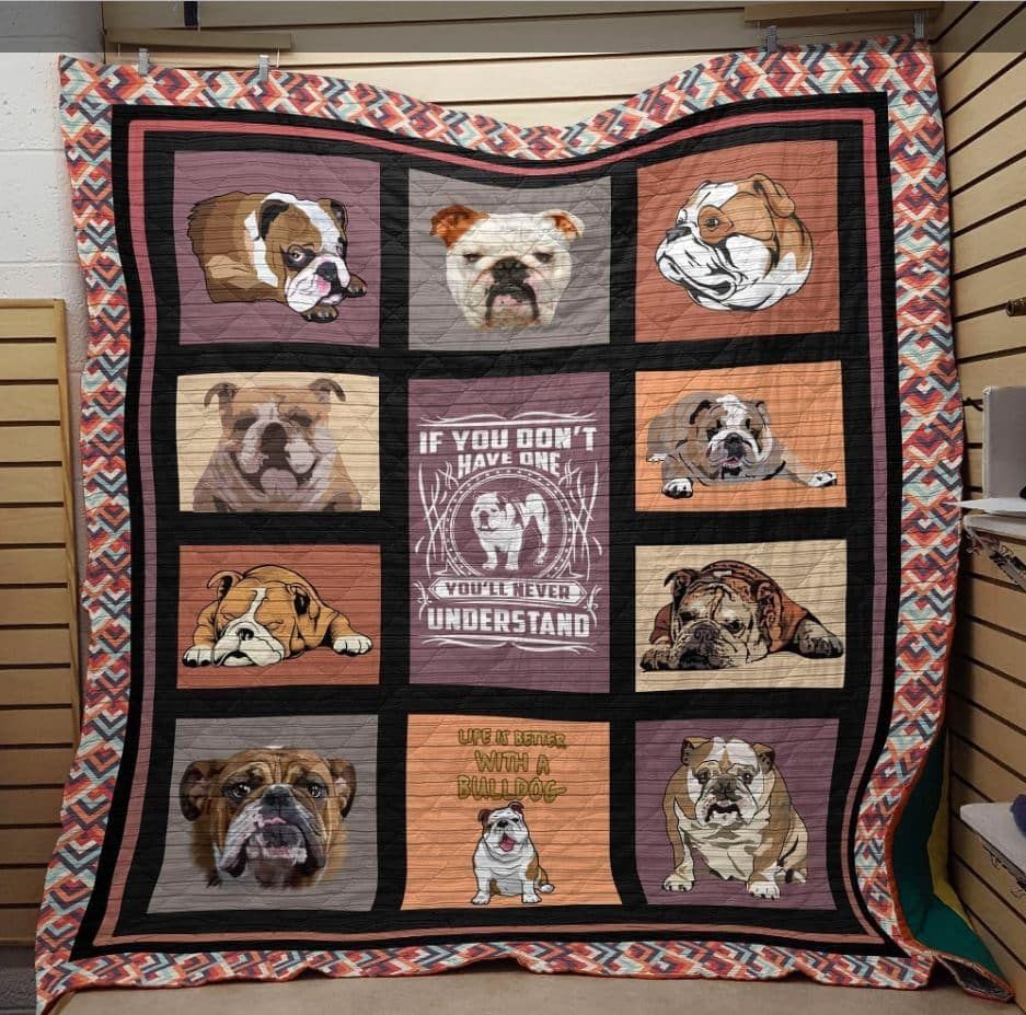 Bulldog Quilt Blanket DHC13121677VT