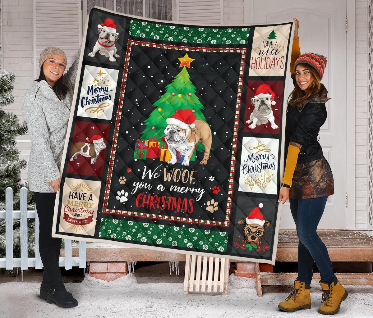 Bulldog Quilt Blanket DHC13123745VT