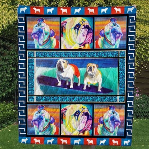 Bulldog Sad Dog GS-CL-DT2906 Quilt Blanket
