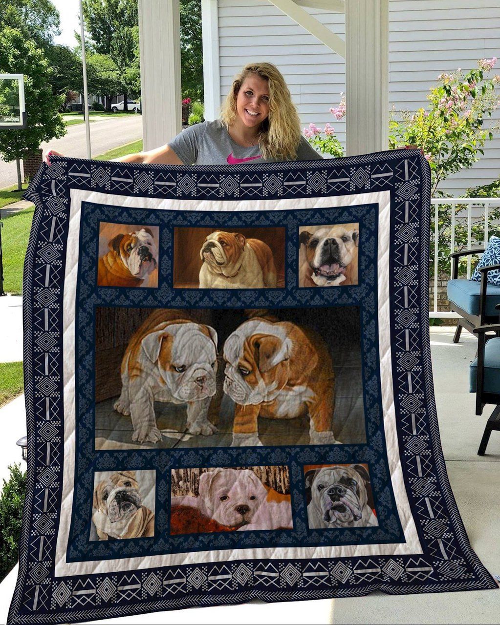 Bulldog Smarter Quilt Blanket DHC3112483TD