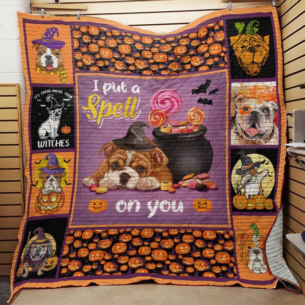 Bulldog Sweet Bulldog Spell Quilt Blanket DHC31121142TD