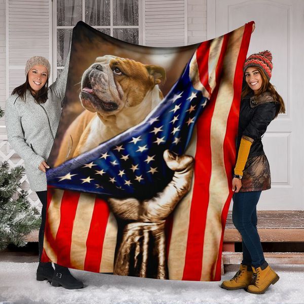 Bulldog Yellow Flag Quilt Blanket DHC150120614TD