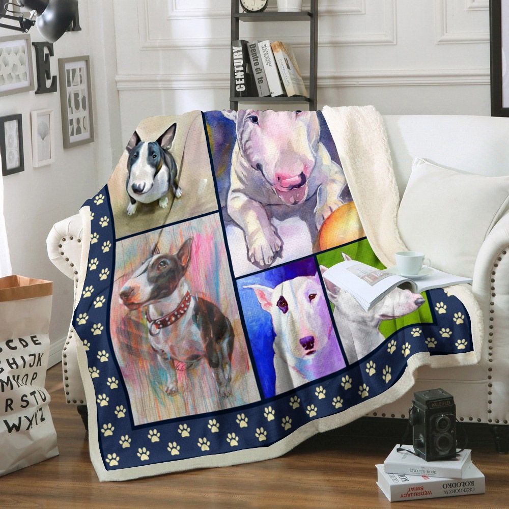Bullmastiff Dog Sherpa Fleece Blanket