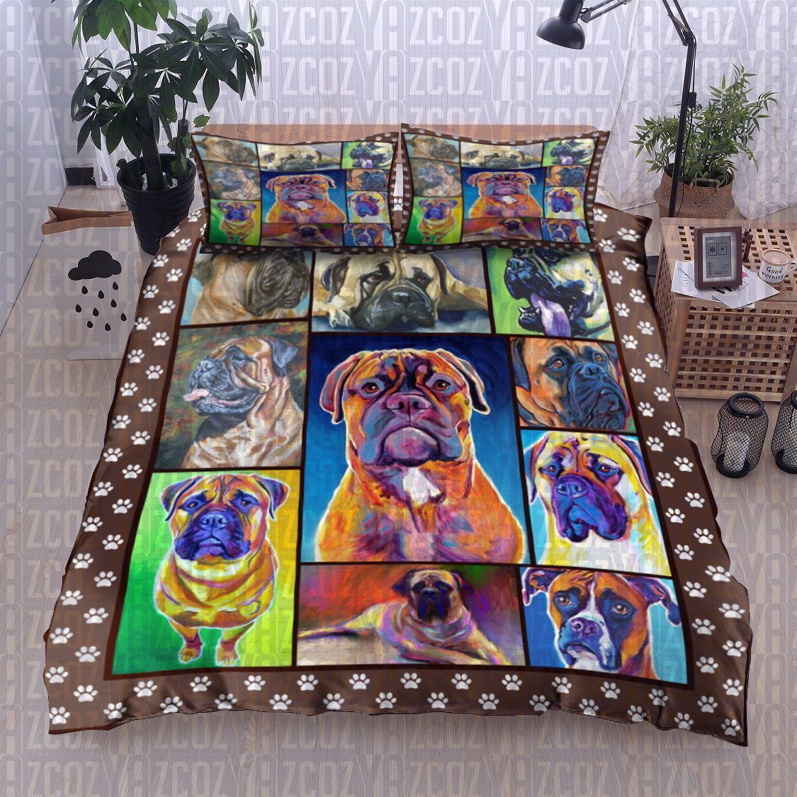 Bullmastiff Dog Bedding Set